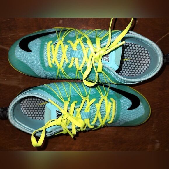 Nike training FREE 1.0 CrossBionic Neon blue, yellow, and black - Picture 1 of 9